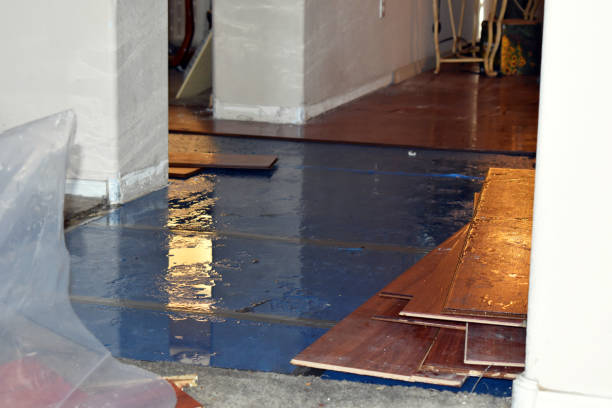 Professional Water Damage Restoration technician working in Salem, NC
